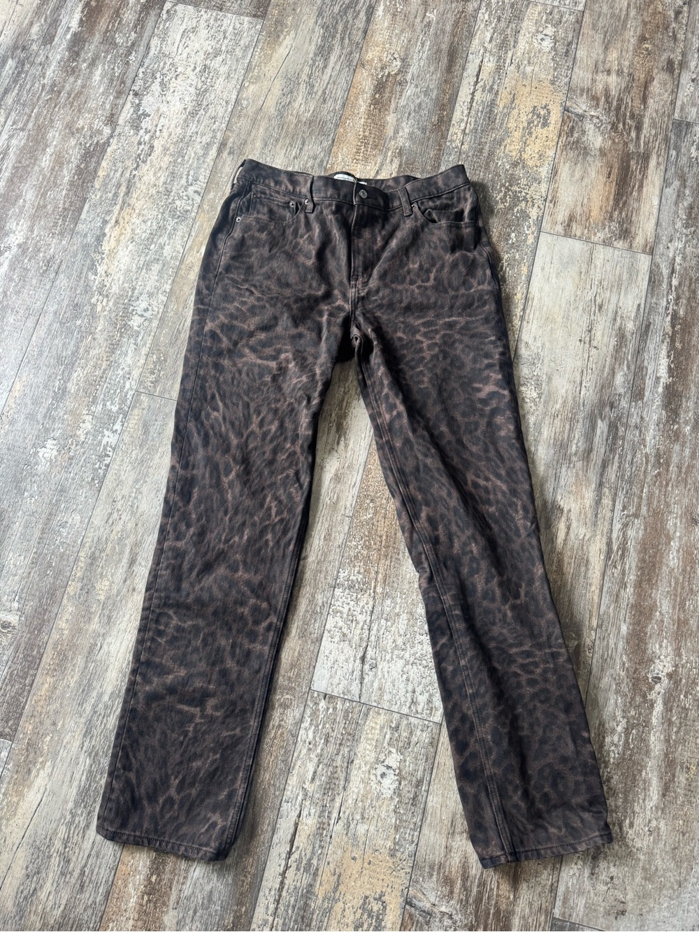 Abercrombie & Fitch Brown Mid-Rise Straight Jeans